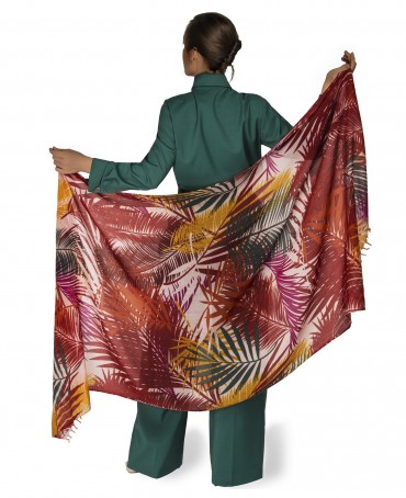 Палантин Женский W40-FEUILLE.D.ETE/ROSE